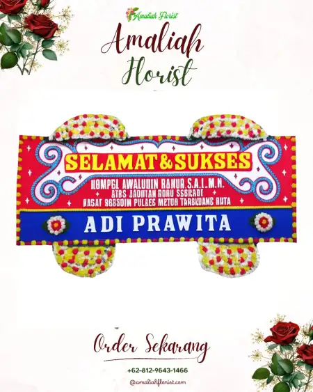 Papan Bunga Ucapan Selamat Amis